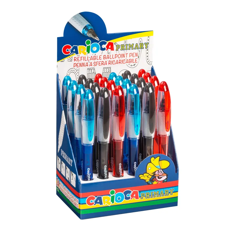EXPOSITOR CON 24 BOLIGRAFOS CARIOCA — Carioca