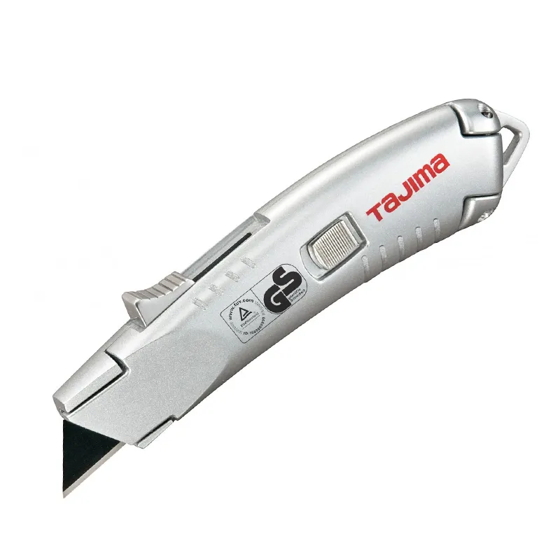 CUTTER RETRACTIL SEGURIDAD VREX CON 3 HOJAS TAJIMA — Tajima