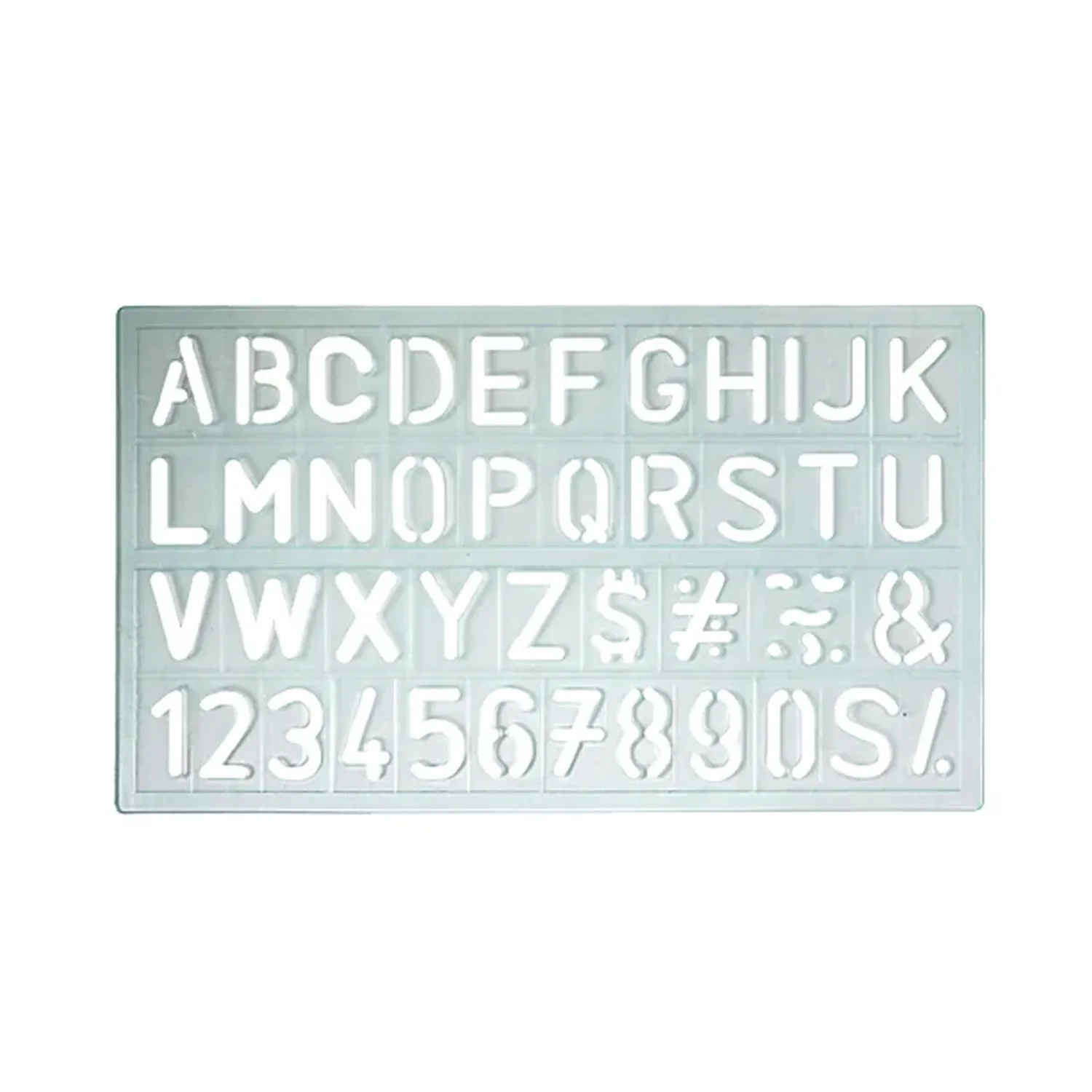 PLANTILLA PLASTICO LETRAS/NUM 21MM HAND — Hand