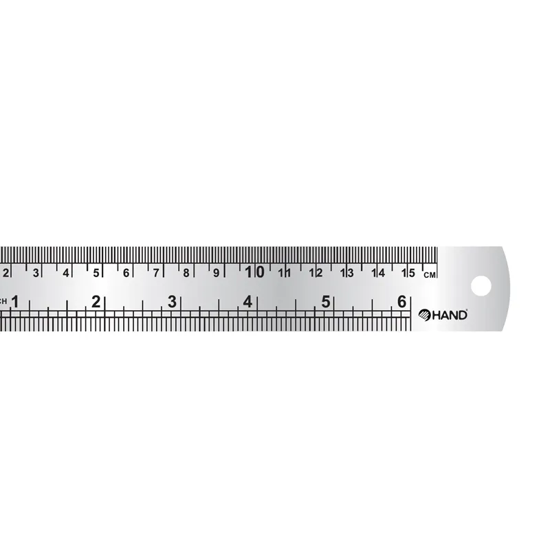 REGLA METALICA ACERO INOX 15CM — Hand