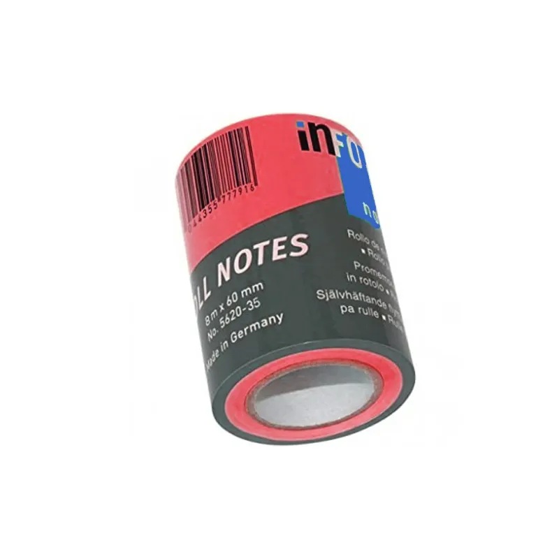 NOTA ADHESIVA ROLLO ROSADO 60MM X 8MT INFO NOTES — Info Notes