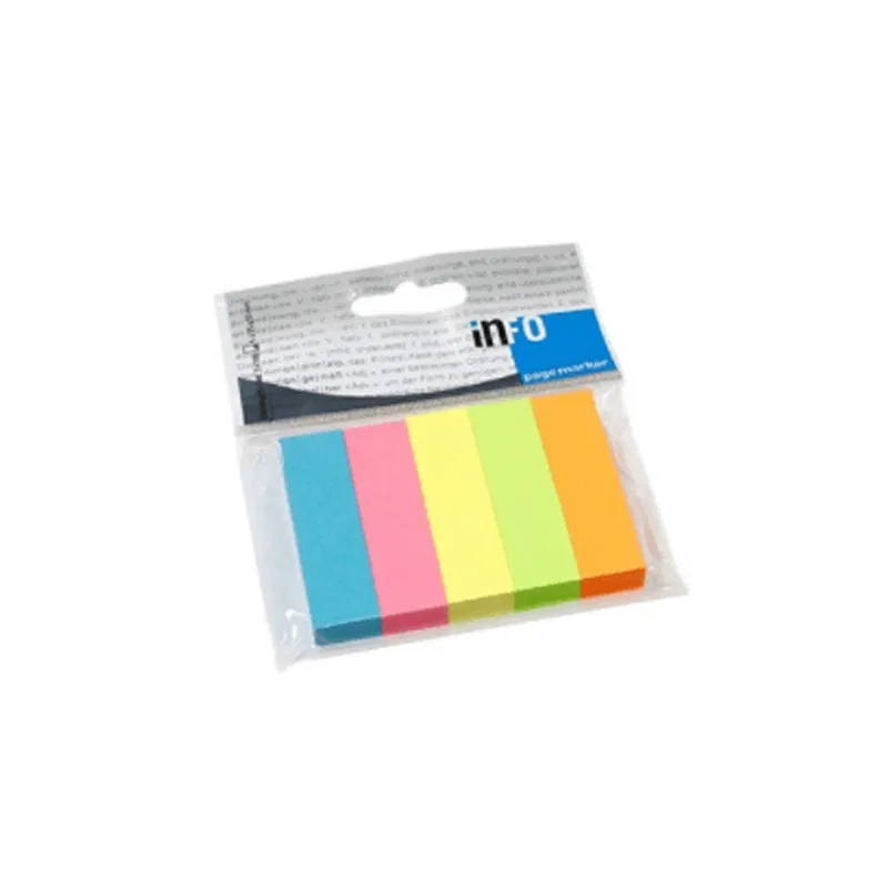 MARCADOR PAPEL 100X5 COLORES 15X50MM INFO NOTES — Info Notes