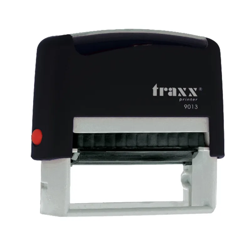 SELLO AUTOMATICO 58X22MM TINTA NEGRA TRAXX — Traxx