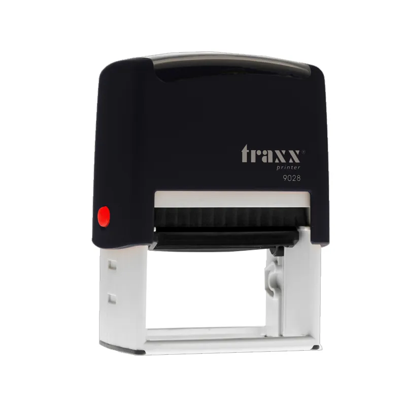 SELLO AUTOMATICO TEXTO 60X35MM NEGRA TRAXX — Traxx