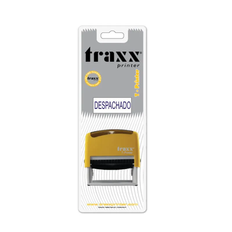 SELLO AUTOM 38X14MM AZUL DESPACHADO TRAXX — Traxx