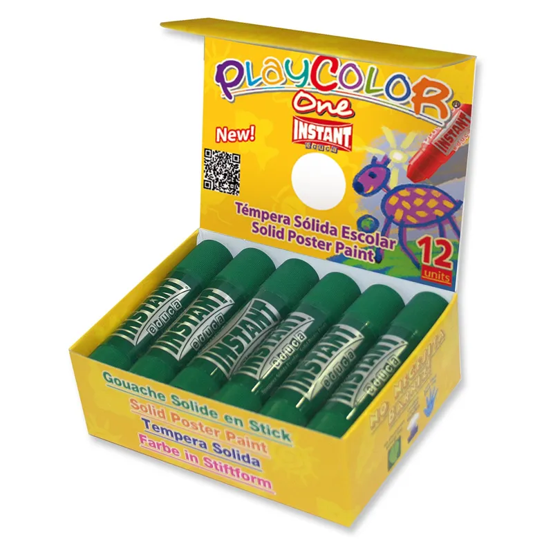 TEMPERA SOLIDA VERDE OSCURO PLAYCOLOR — Instant