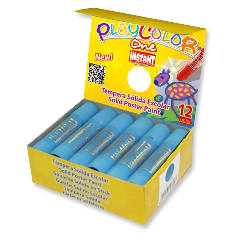 TEMPERA SOLIDA CELESTE PLAYCOLOR — Instant