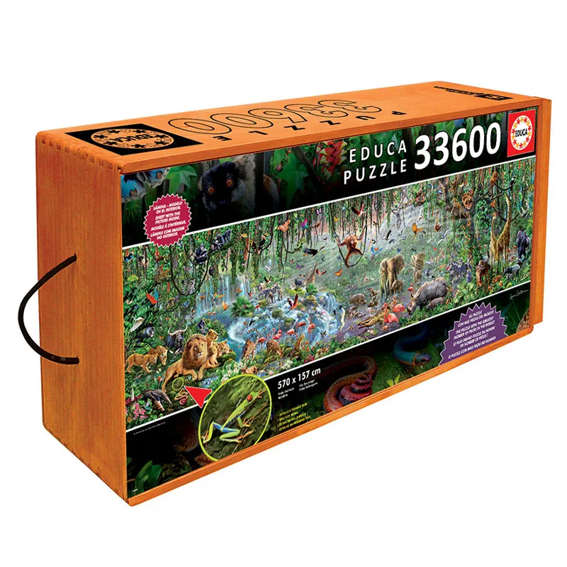 PUZZLE 33600 PCS 570X157CM VIDA SALVAJE — Educa Borras