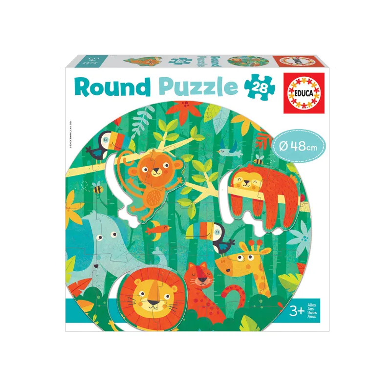 PUZZLE ROUND 28 PCS 3+ LA SELVA — Educa Borras