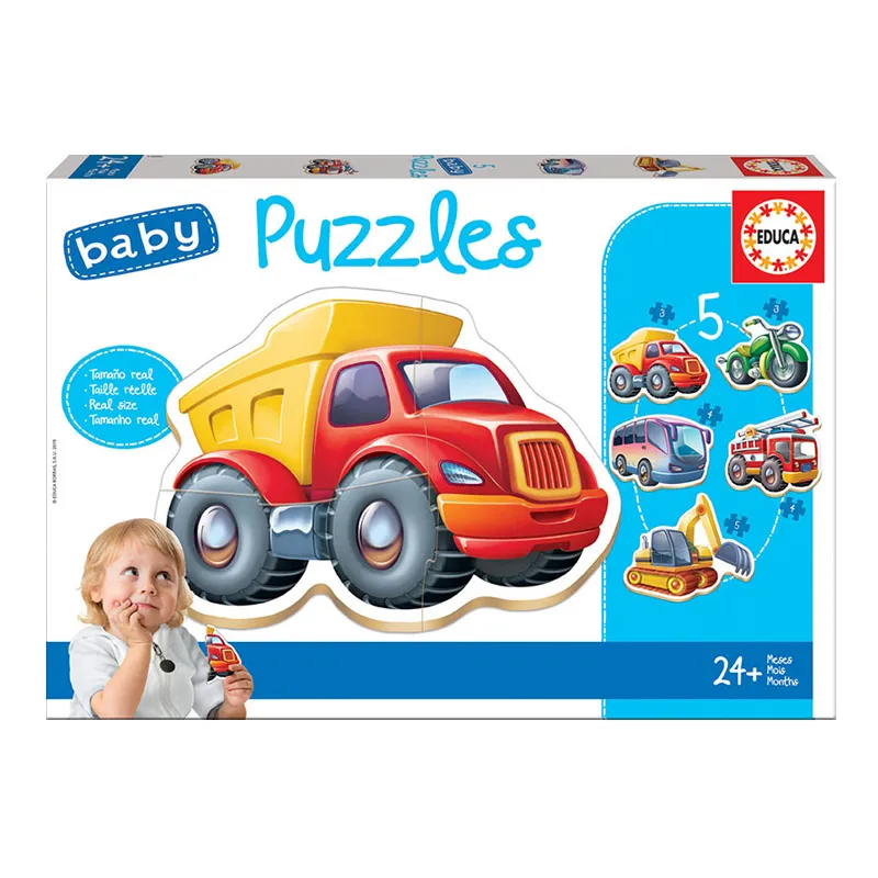 PUZZLE BABY VEHICULOS 1 — Educa Borras