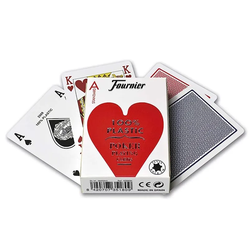 NAIPE POKER 2-JU PLASTICO FOURNIER N.2800 — Fournier