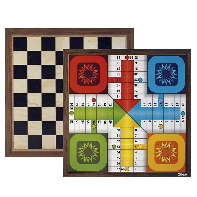 TABLERO PARCHIS CON AJEDREZ FOURNIER — Fournier